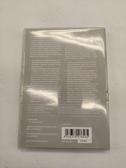 Original AUDI A3 17- Q2 17- MMI Navigation MIB-HS Aktivierungscode 8W0060866M