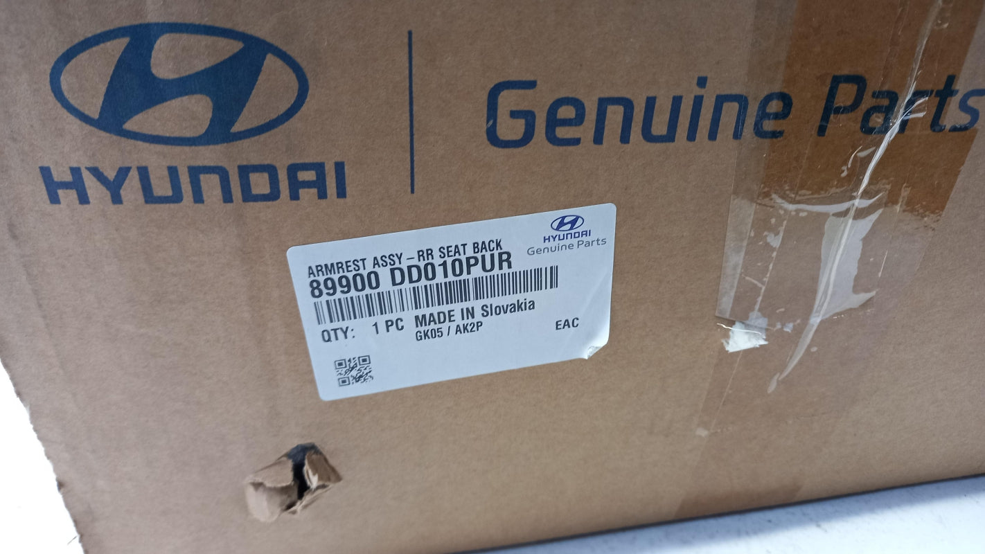 Original HYUNDAI Armlehne mit Getränkehalter Leder schwarz hinten 89900DD010PUR