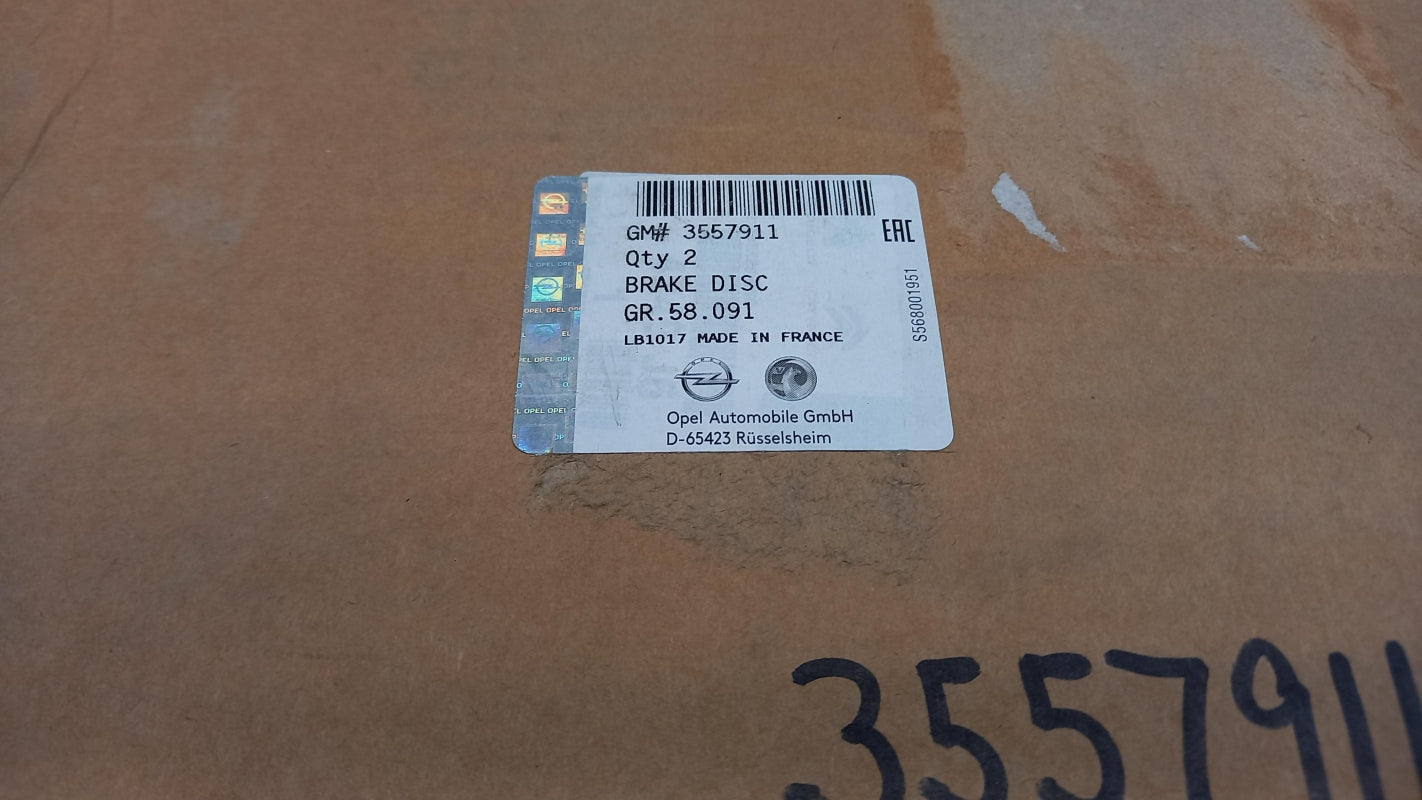 Original OE OPEL Bremsscheibe (1 Stück) 3557911
