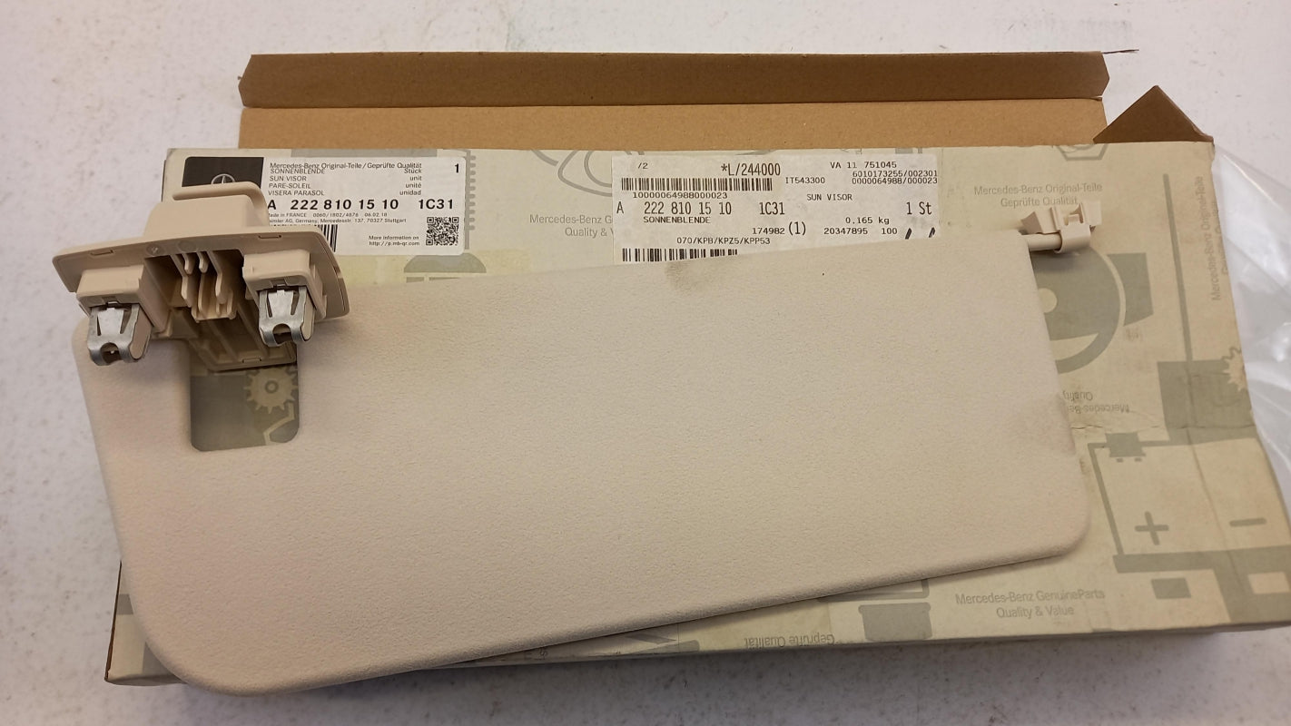 Original MERCEDES-BENZ S-klasse W222 Sonnenblende links A22281015101C31