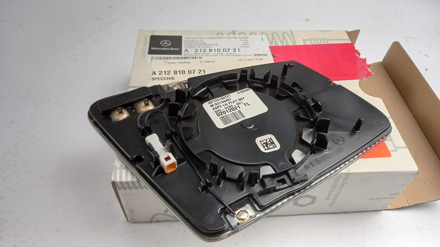 Original MERCEDES-BENZ W221 W212 W204 Außenspiegelglas Linkes A2128100721