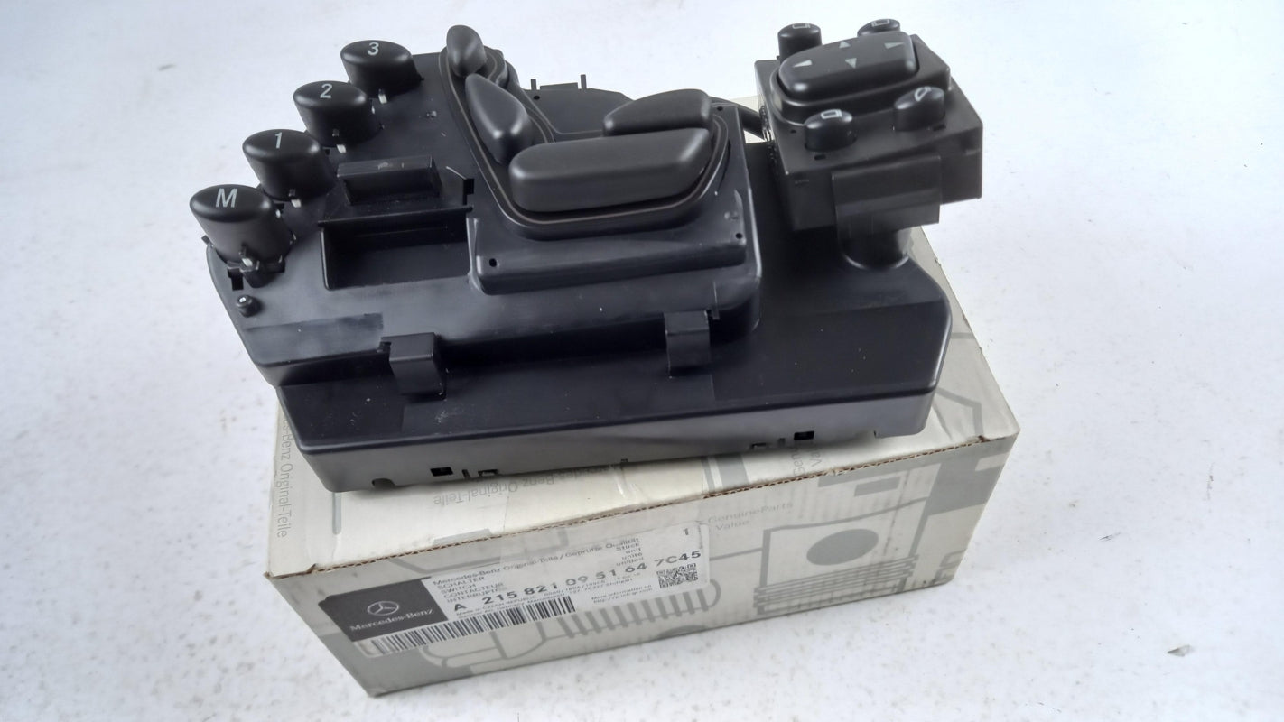 Original MERCEDES-BENZ C215 Memory Schalter Sitz Vorne Links A2158210951647C45