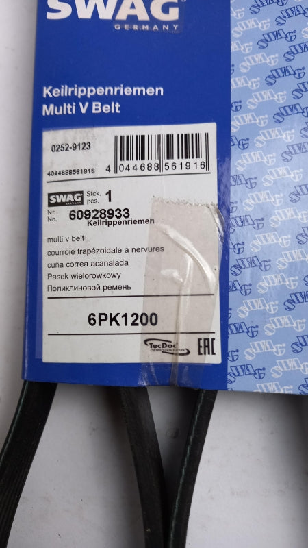 SWAG für BMW HYUNDAI KIA PEUGEOT RENAULT MERCEDES-BENZ Keilrippenriemen 60928933