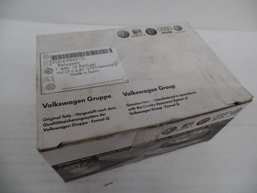 Original VW LT '97-'07 Bremsbeläge Bremsklötze hinten 2D0698451D