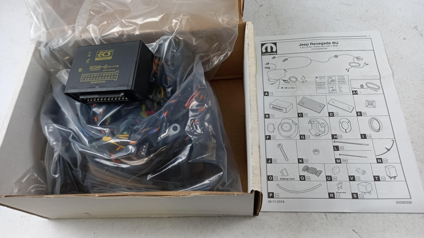 Original JEEP Renegade trailer hitch electrical kit 50290330