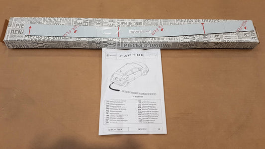 Original RENAULT Captur Ladekantenschutz klebend Edelstahl silber 8201341755