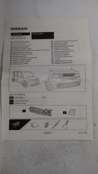 Original OE NISSAN Kühlergitter F23101FE0A