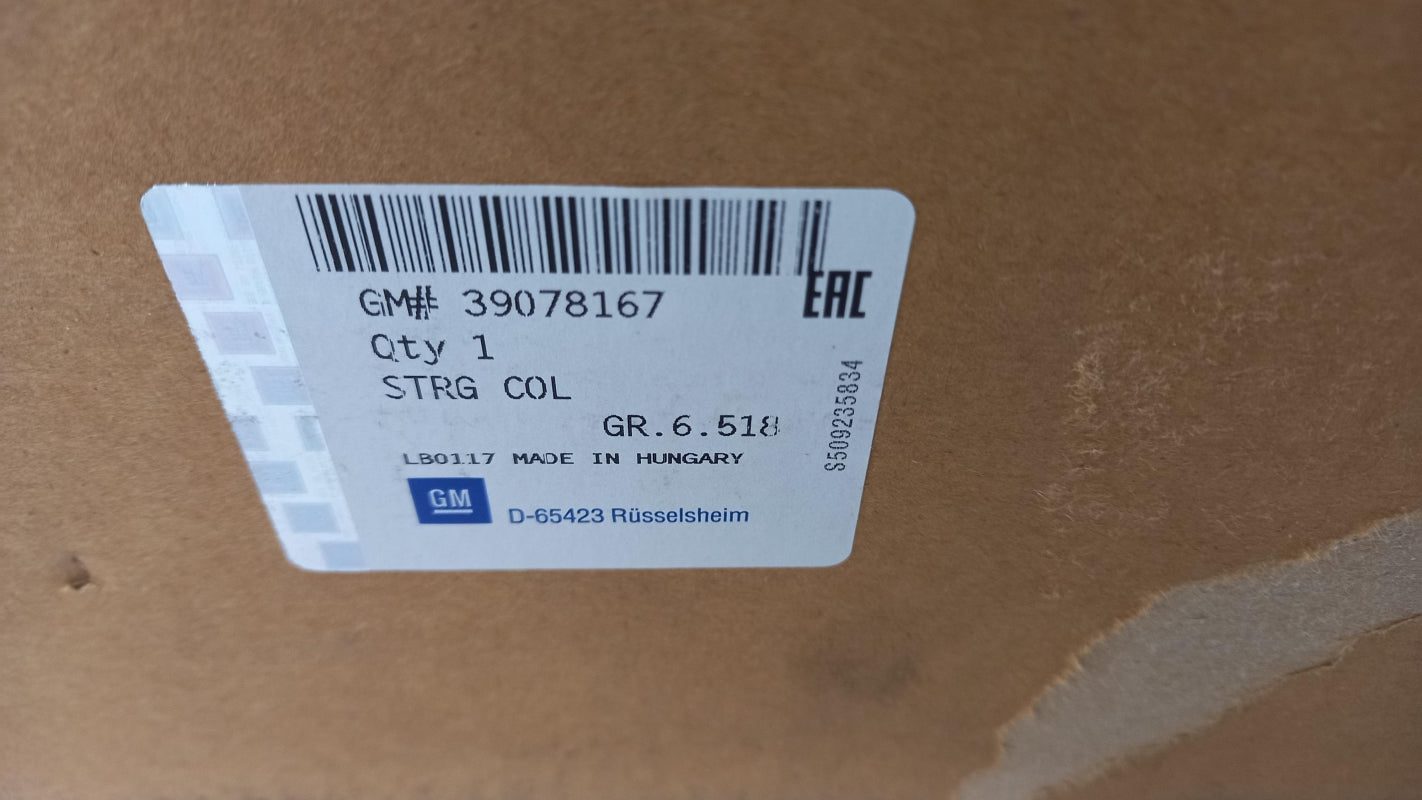 Original OPEL Astra-K Lenksäule 39078167