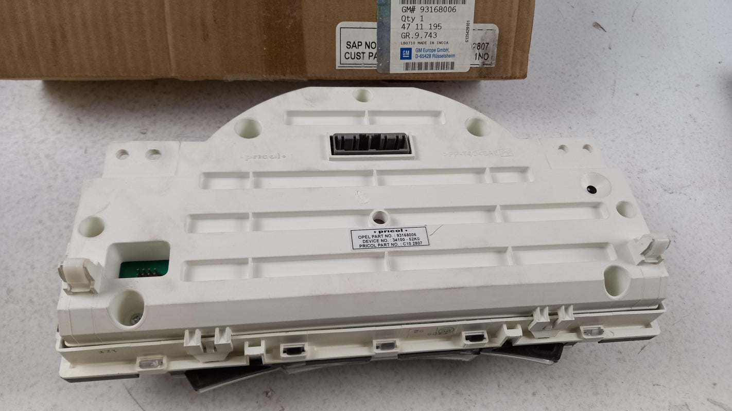Original OPEL Agila-B 2008-2015 Kombiinstrument Tacho 93168006