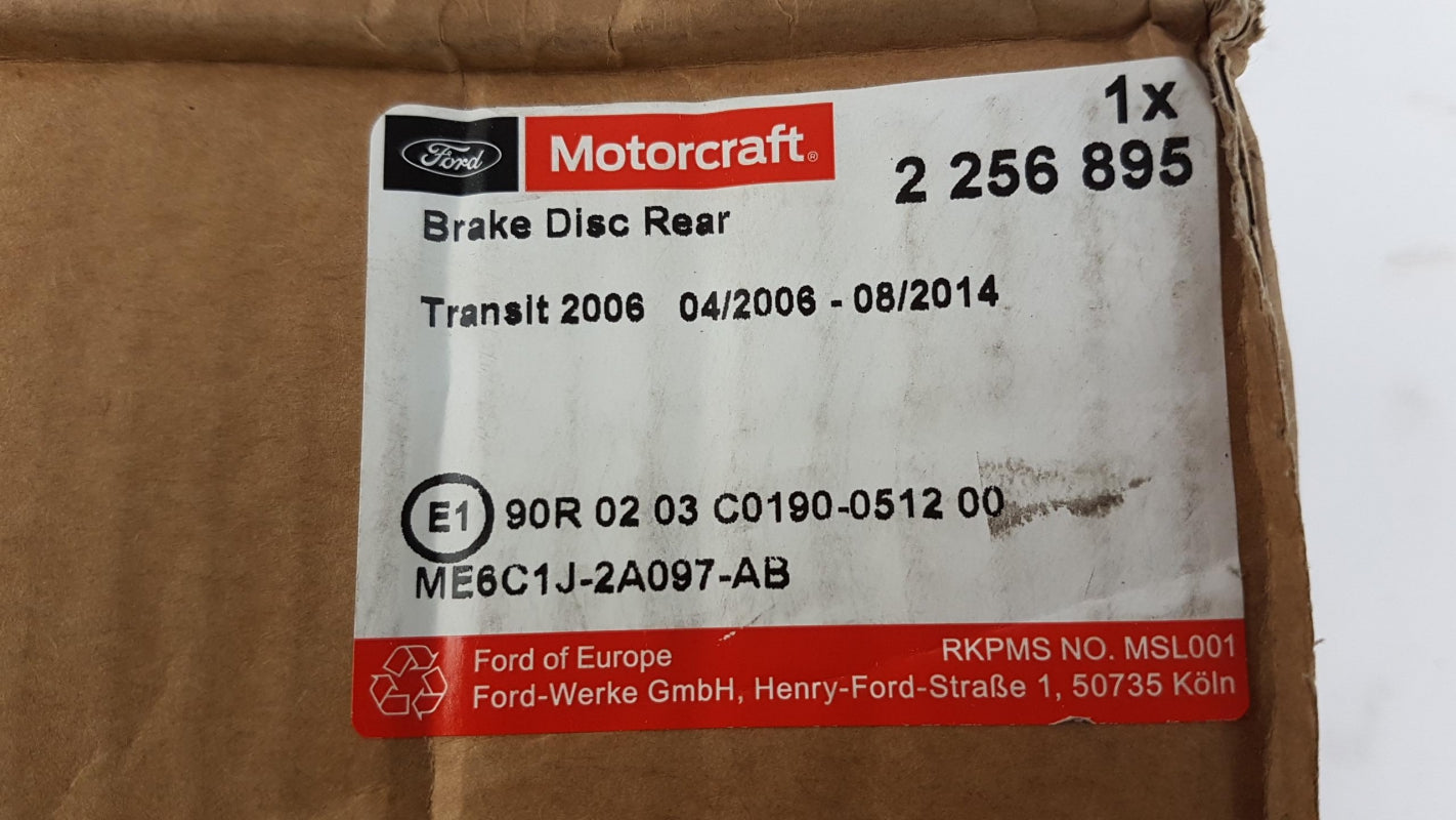 Original FORD Transit '06-'14 Bremsscheibe (1 stück) 280mm hinten 2256895