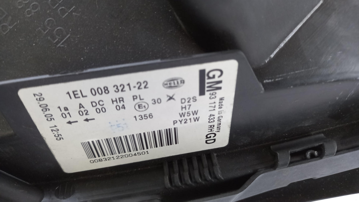 Original OPEL Vectra-C Signum Hauptscheinwerfer Frontlicht rechts 93171433