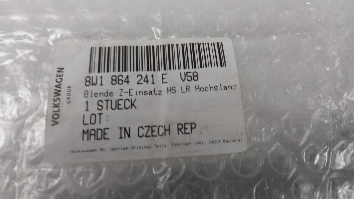 Original AUDI A4 8W A5 F5 Mittelkonsolenteil schwarz-hochglänzend 8W1864241EV58