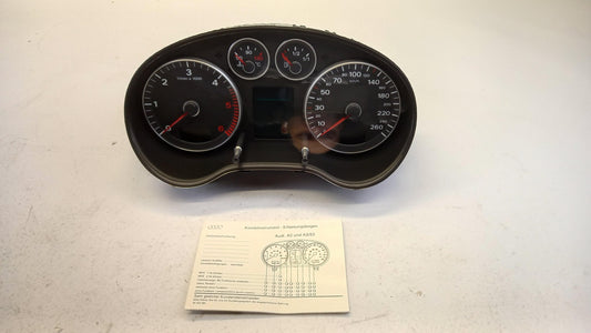 Original AUDI A3 (2004-2007) Kombiinstrument Tacho 260 km/h 8P0920930R