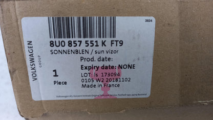 Original AUDI A1 A5 8T Q3 8U Sonnenblende star-silber links 8U0857551KFT9
