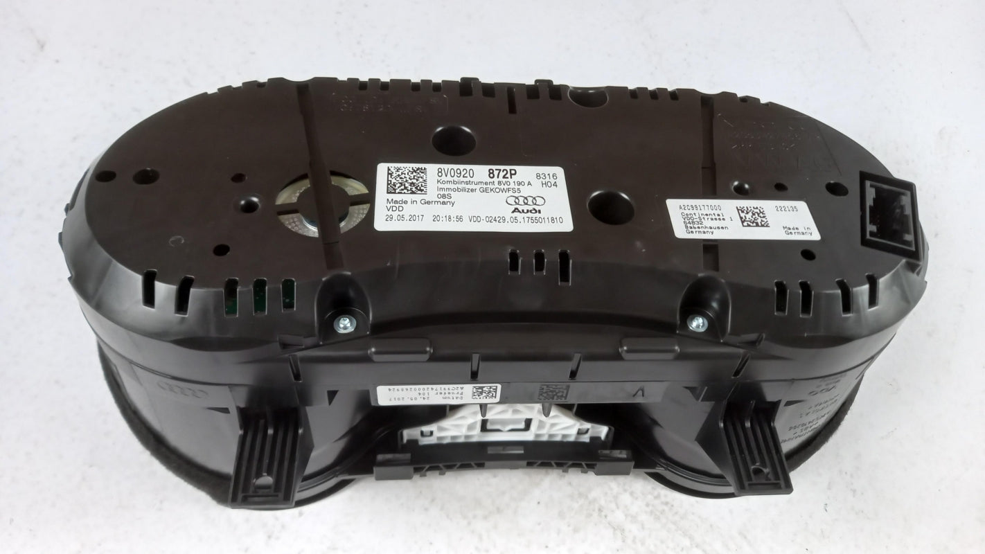 Original AUDI A3 Cabriolet A3 Saloon/Sportback Kombiinstrument 8V0920872P