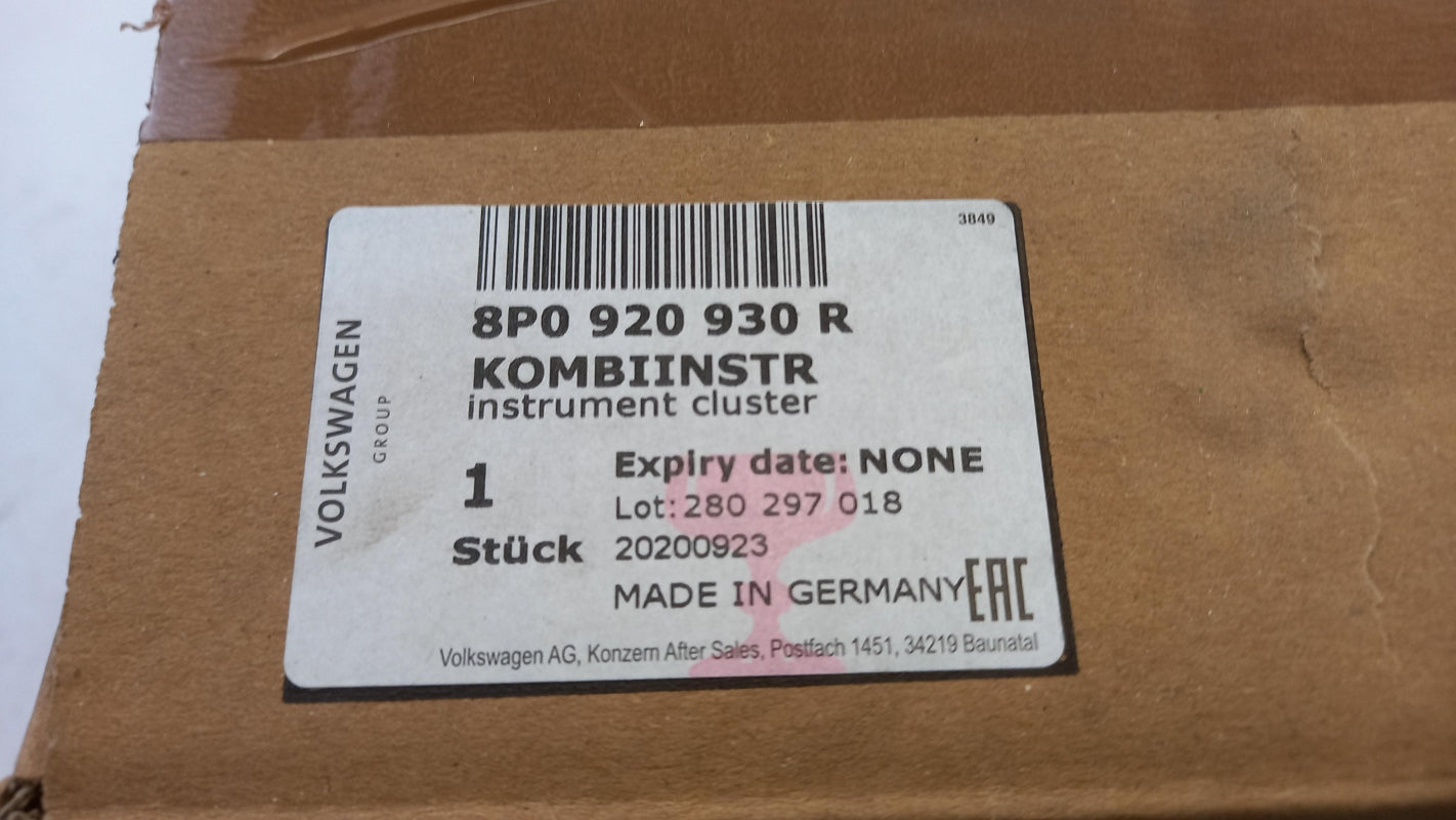 Original AUDI A3 (2004-2007) Kombiinstrument Tacho 260 km/h 8P0920930R
