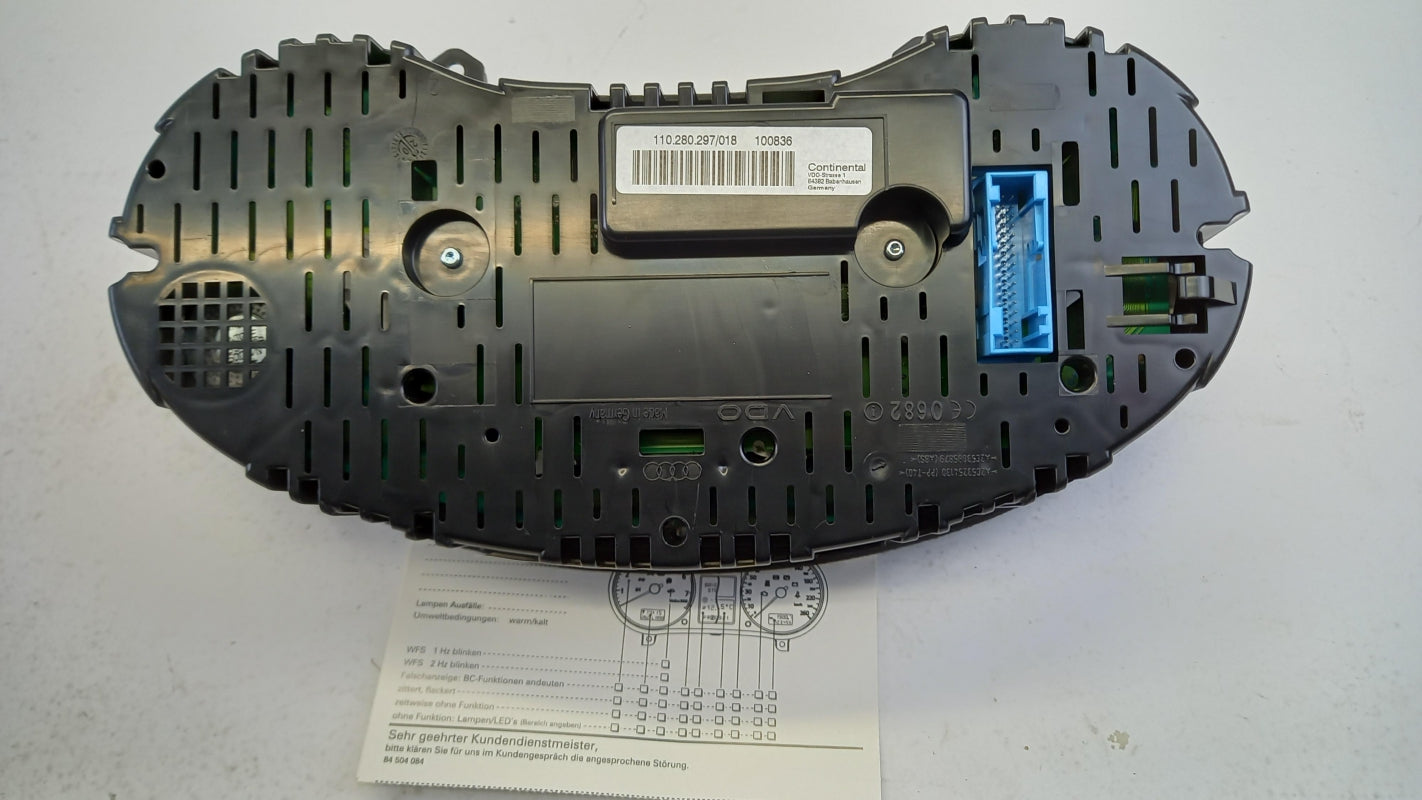 Original AUDI A3 (2004-2007) Kombiinstrument Tacho 260 km/h 8P0920930R