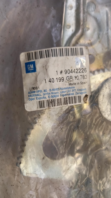 Original OPEL Astra-F Fensterheber ohne Motor vorne links 90442226