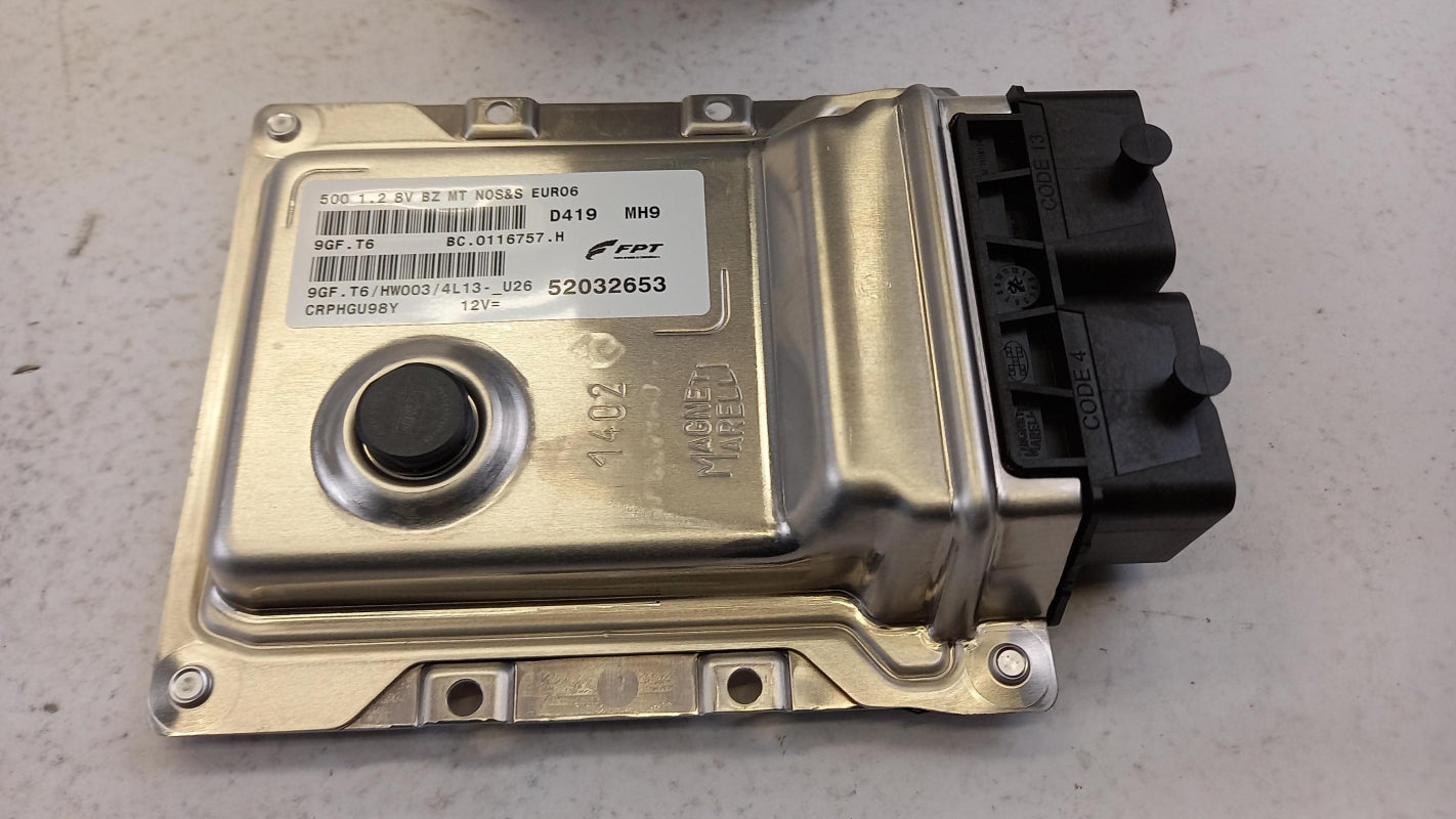 Original FIAT 500 (2012-2020) ECU Motorsteuergerät Steuergerät 1.2 52032653