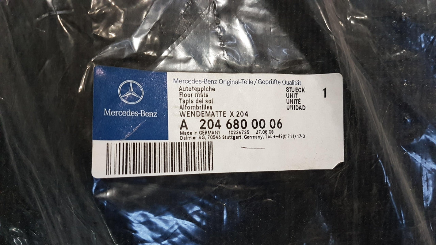Original MERCEDES-BENZ GLK X204 Kofferraummatte Wendematte schwarz A2046800006