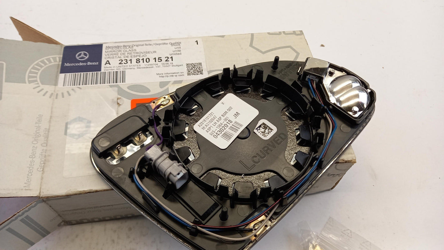 Original MERCEDES-BENZ R172 C197 R231 Außenspiegelglas Links A2318101521