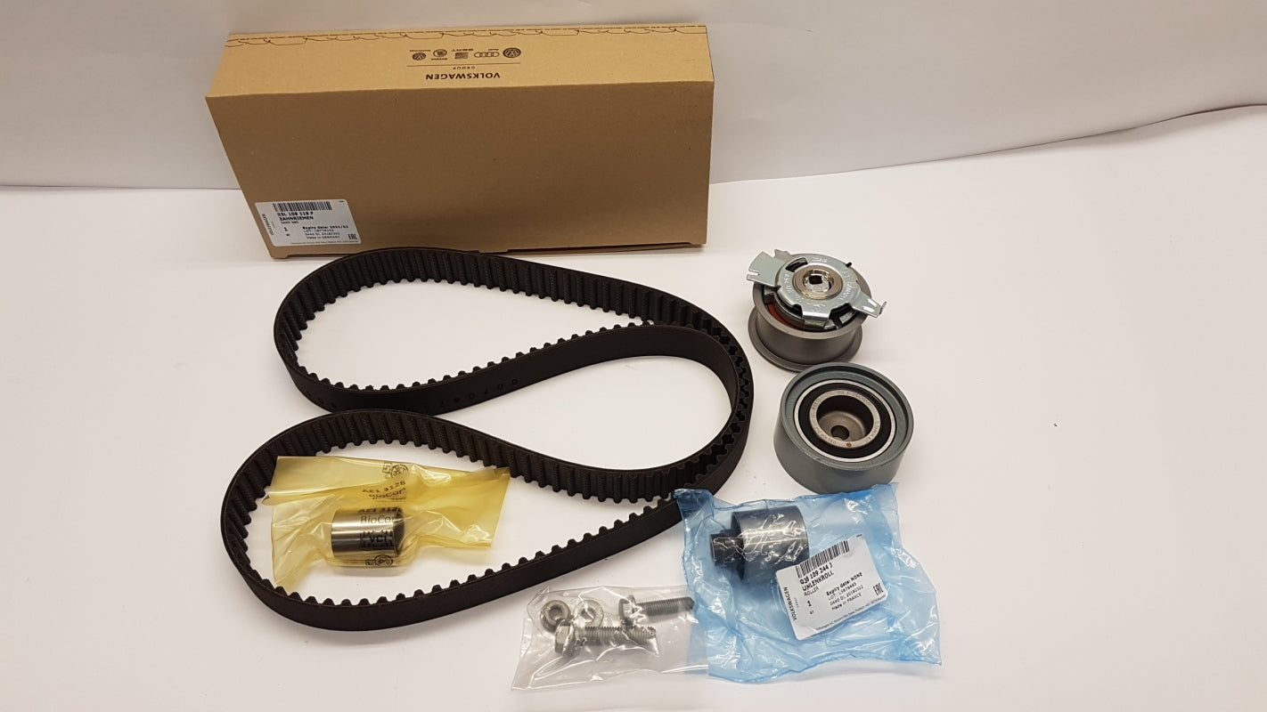 Original AUDI Q5 VW Golf SKODA Octavia Zahnriemensatz mit Spannrolle 03L198119E