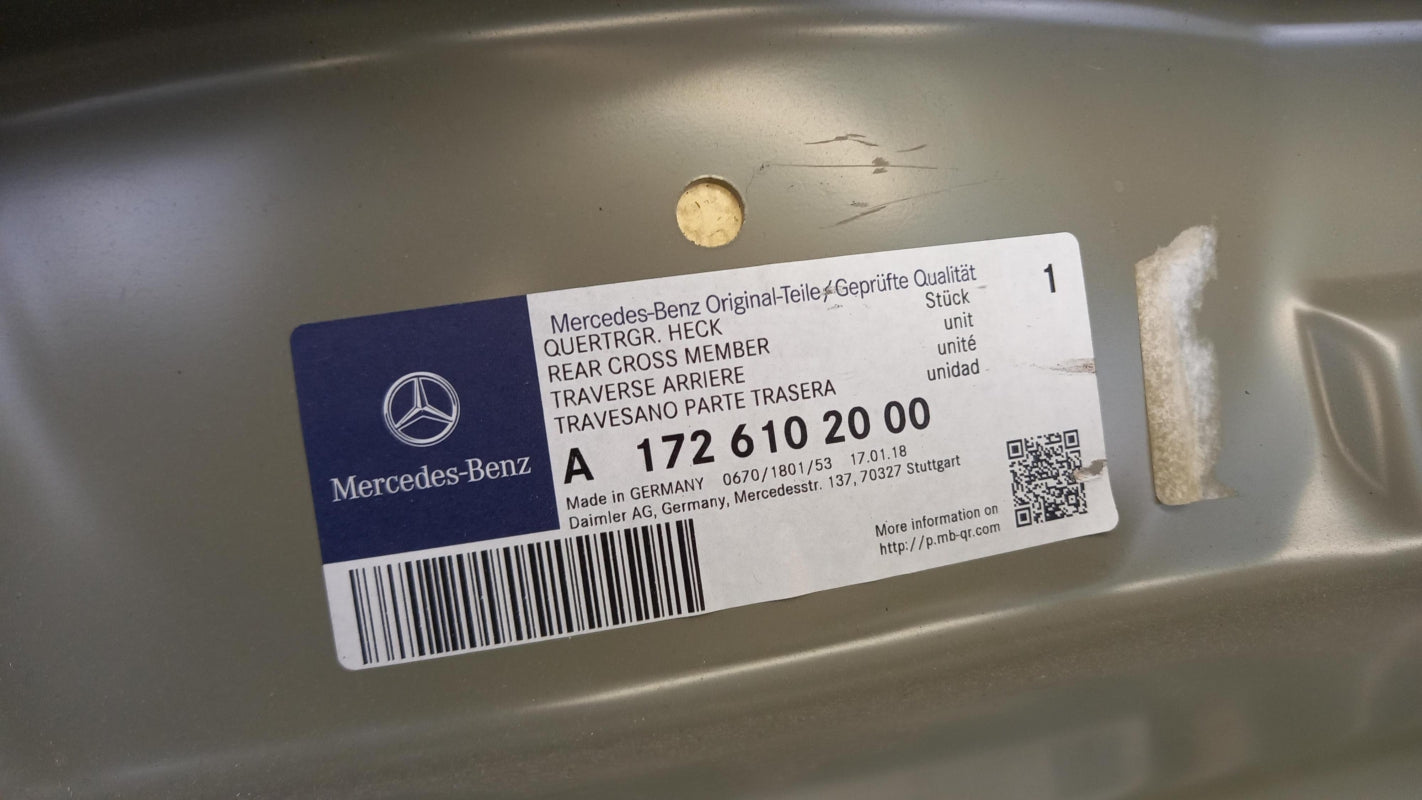 Original MERCEDES-BENZ SLC R172 Stoßstangen Träger hinter A1726102000