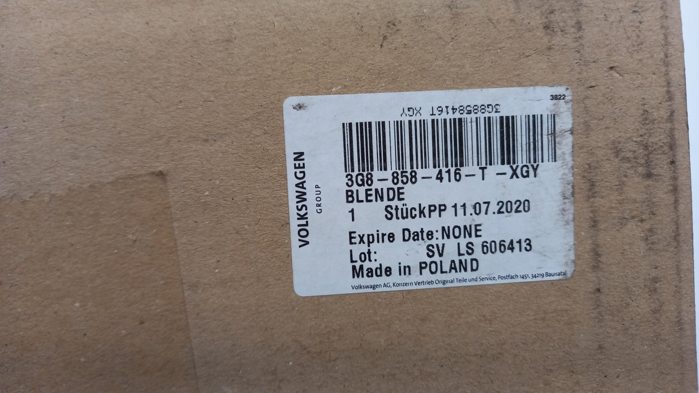 Original Volkswagen Arteon 2017 2.0 Instrumententafel Verkleidung 3G8858416TXGY