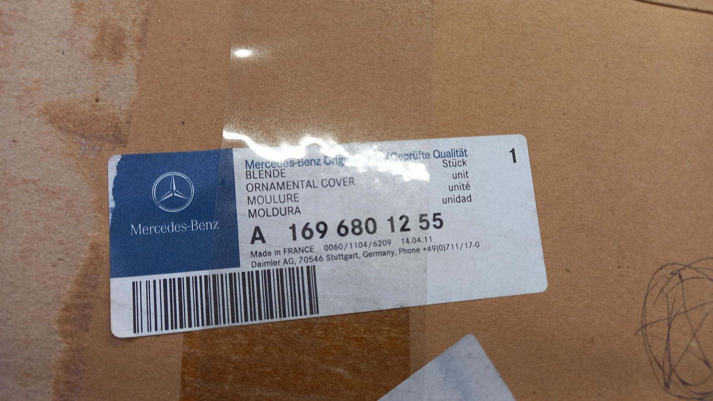 Original MERCEDES-BENZ W169 W245 Mittelkonsole Abdeckblende A1696801255