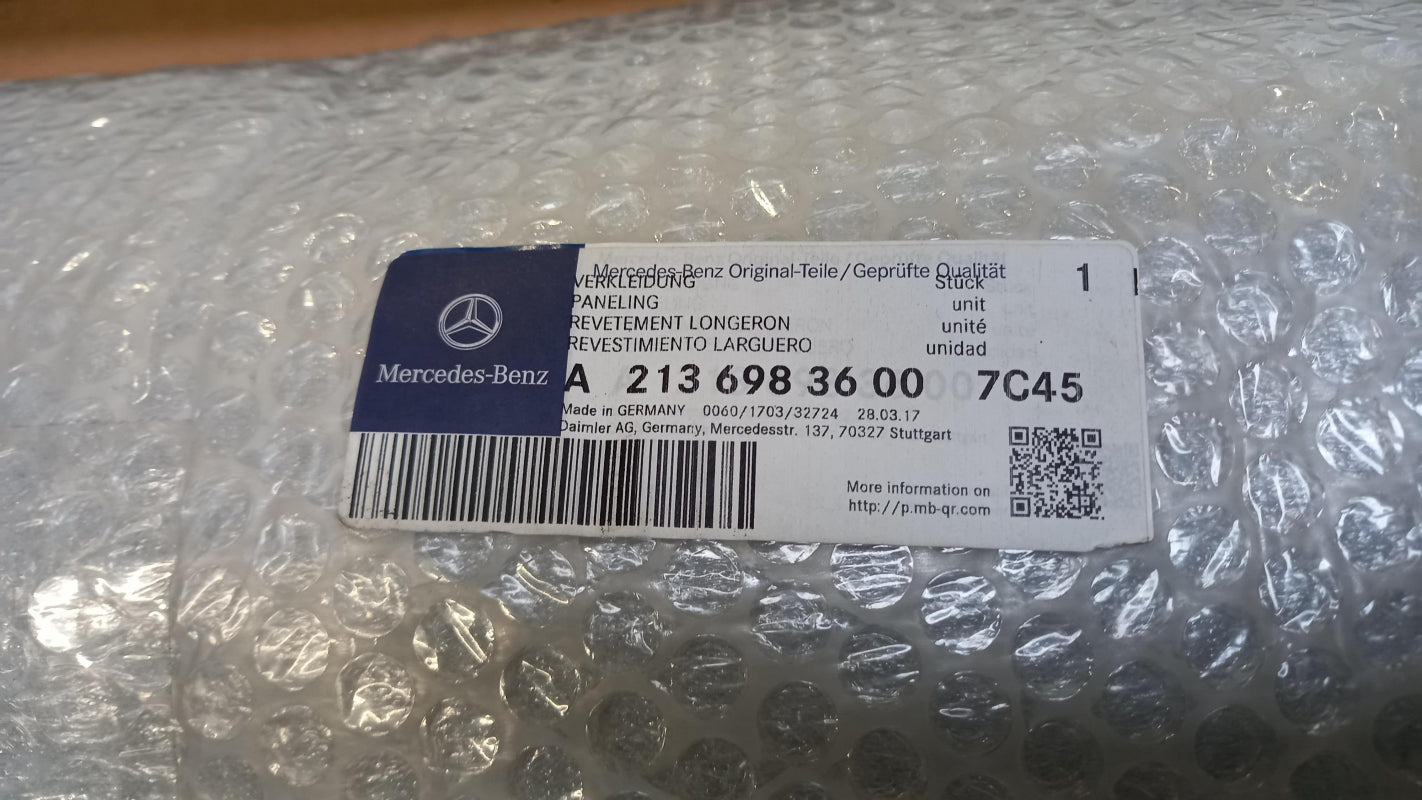 Original MERCEDES-BENZ S213 Wagen Schweller Rechts E350d 4MATIC A21369836007C45