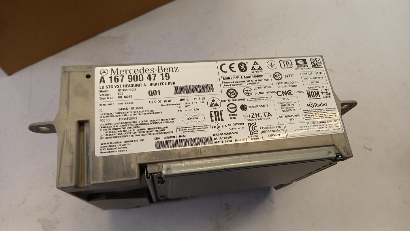 Original MERCEDES-BENZ W177 Navigationssystem Steuergerät Radio CD A1679004719