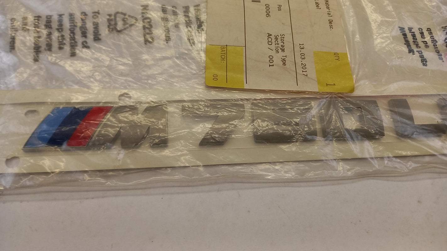 Original BMW 7' G12 emblem logo lettering - M760 LI - 51148072621 