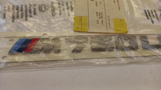 Original BMW 7' G12 Emblem Logo Schriftzüge - M760 LI - 51148072621