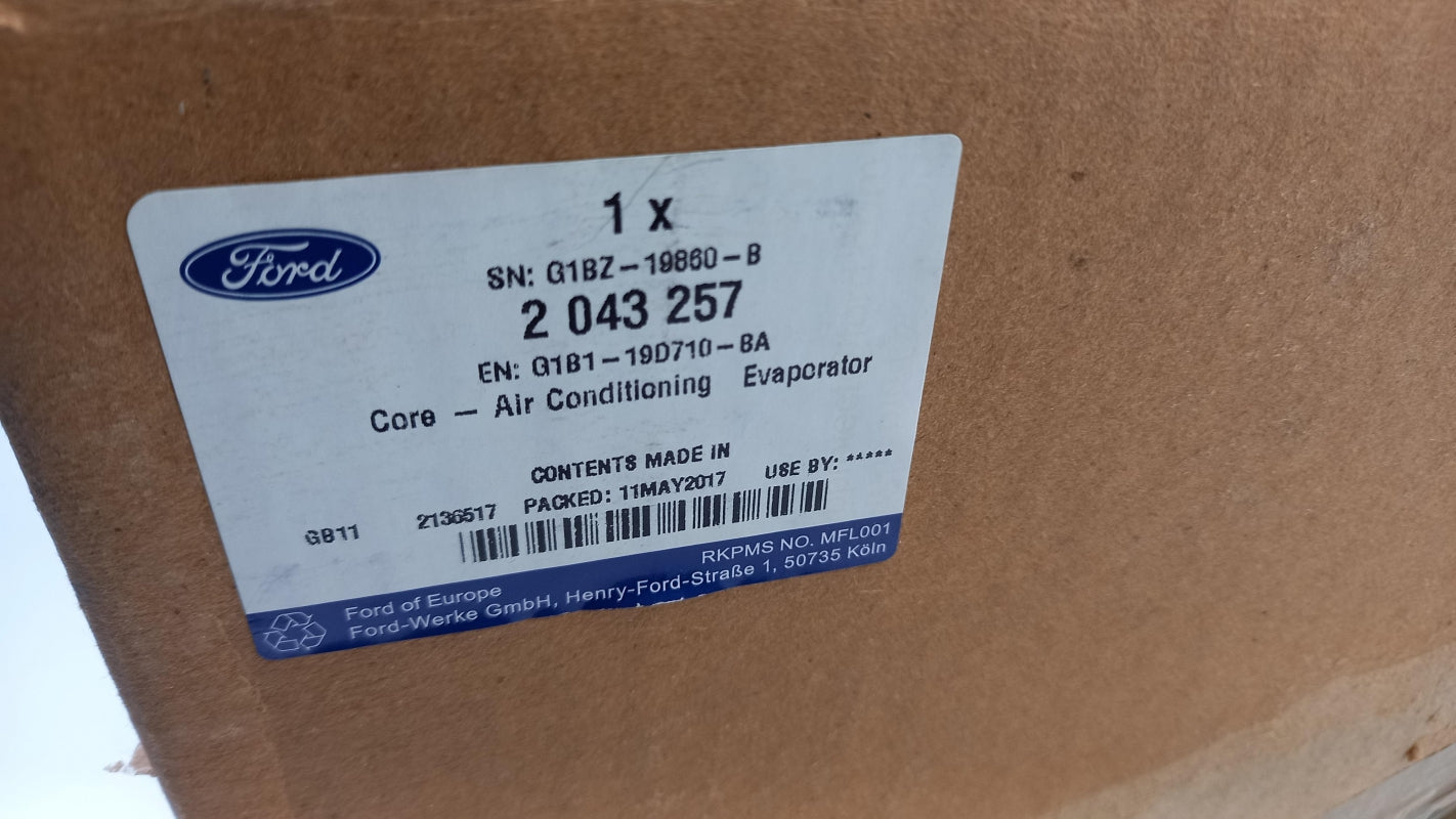 Original FORD Ka+ MK3 Klimaanlagen-Verdampferkern RHD 2043257