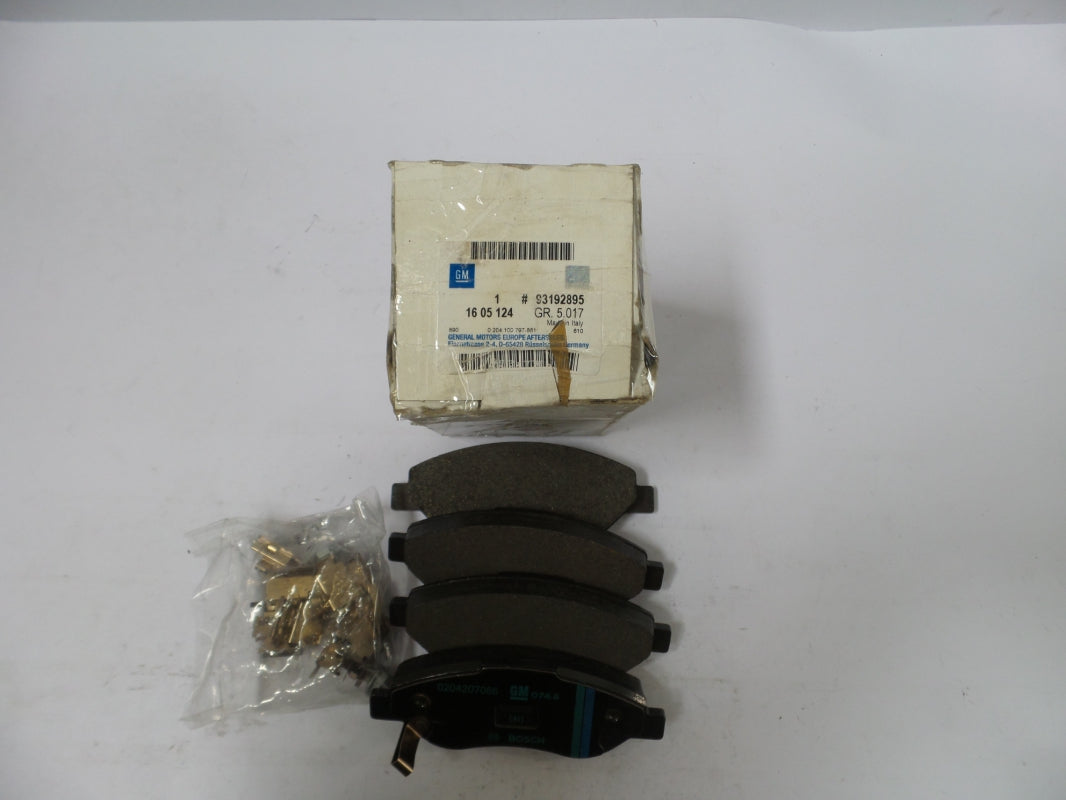 Original OPEL Corsa-D brake pad set front 93192895 