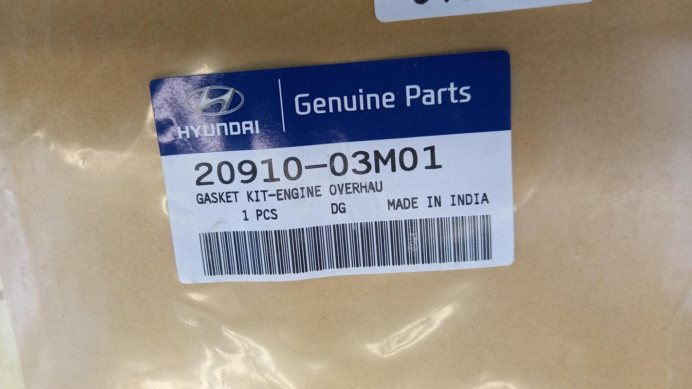 Original HYUNDAI i20 10 i20 12 Motor Dichtungsvollsatz 1.2 2091003M01