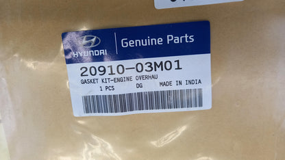 Original HYUNDAI i20 10 i20 12 Motor Dichtungsvollsatz 1.2 2091003M01