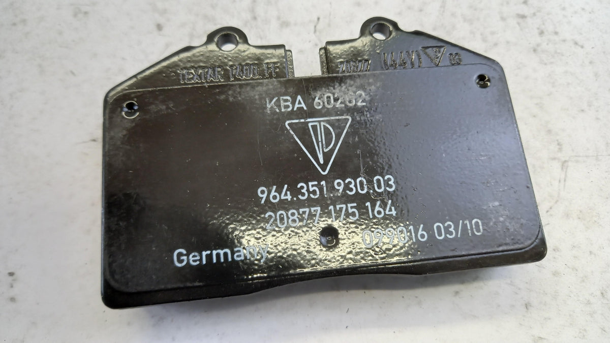 Original OE PORSCHE Bremsbeläge 96435193903