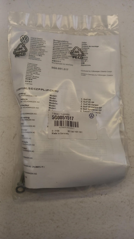 Original VW Golf 8 Passat Halterung Antenne Anhängerkupplung 5G0051517