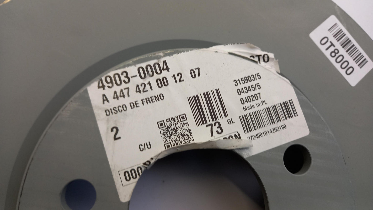 Original MERCEDES-BENZ V-klasse Vito W447 Bremsscheibe (1 Stück) A447421001207