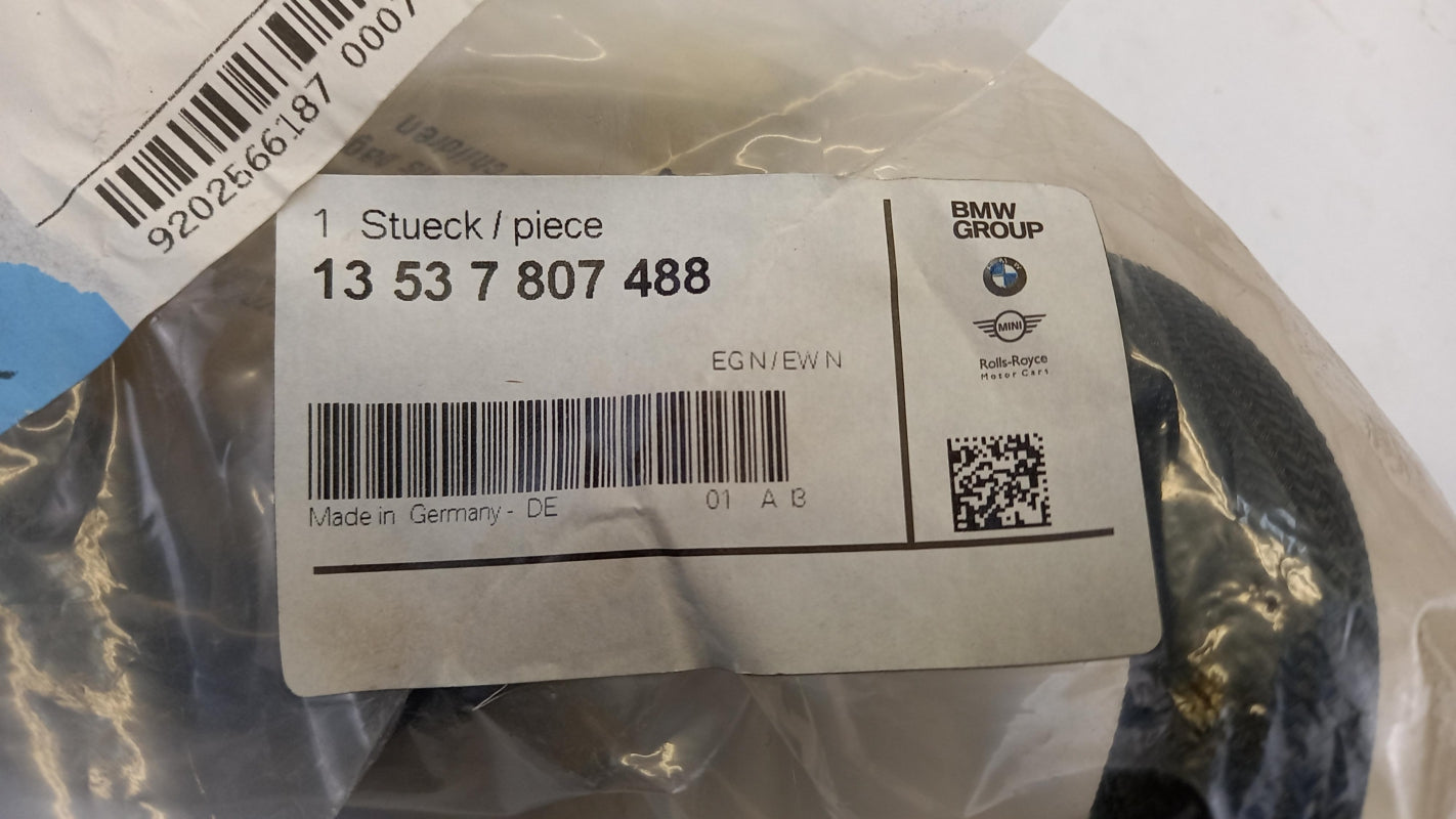 Original OE BMW Kraftstoffüberlauf Schlauch 13537807488
