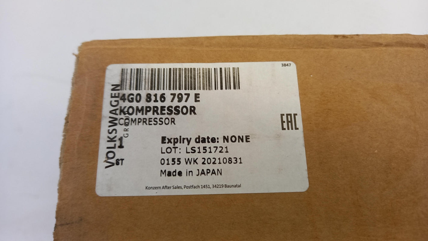 Original AUDI Q8 e-tron 2021 Klimakompressor 4G0816797E