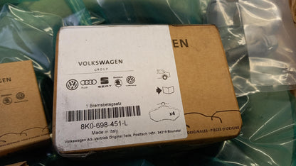 Original AUDI A4 B8 A5 ab 08- 2x Bremsscheiben + 4x Bremsbeläge Hinten 8K0698601