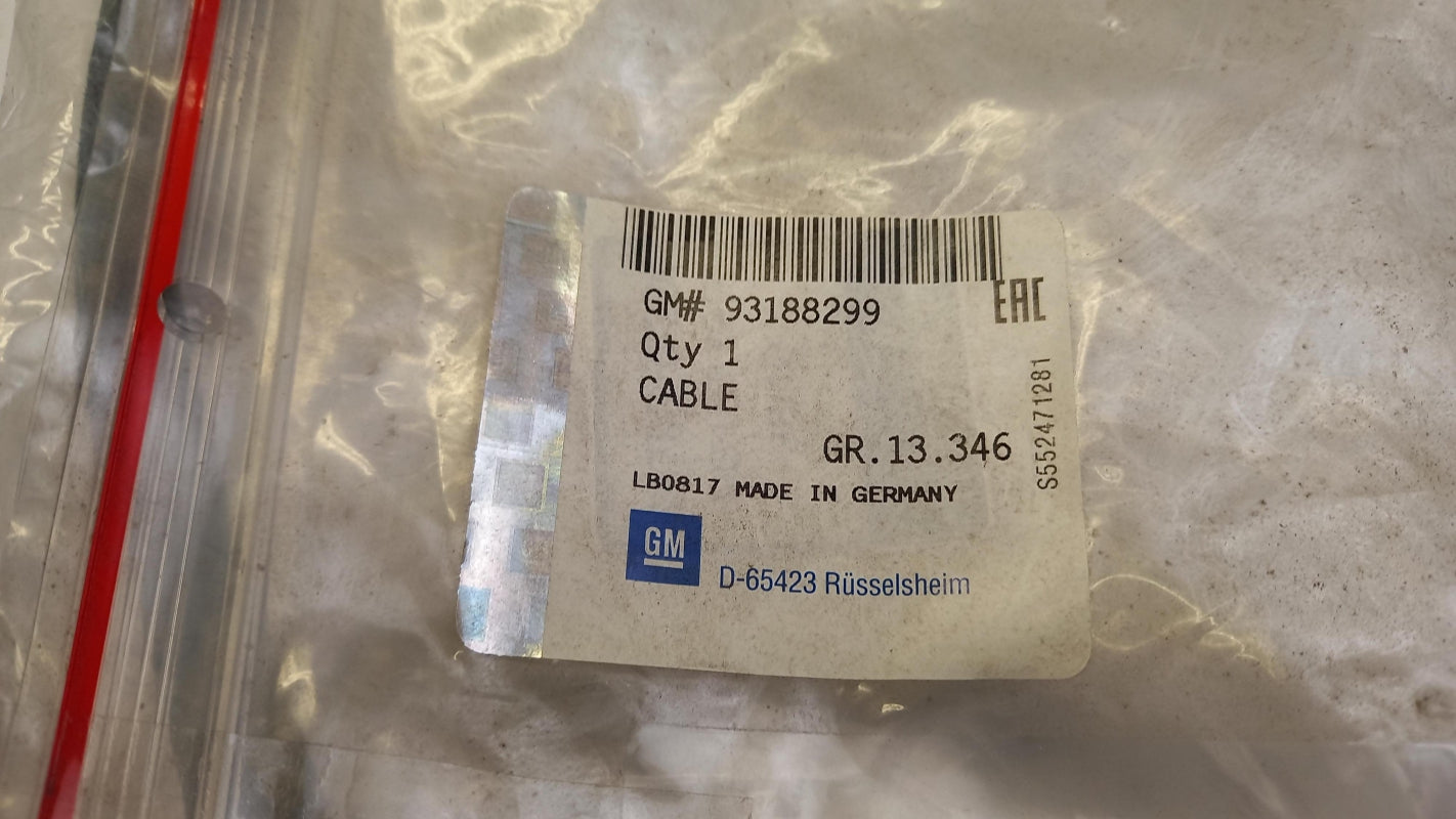 Original OE OPEL Rohr 93188299