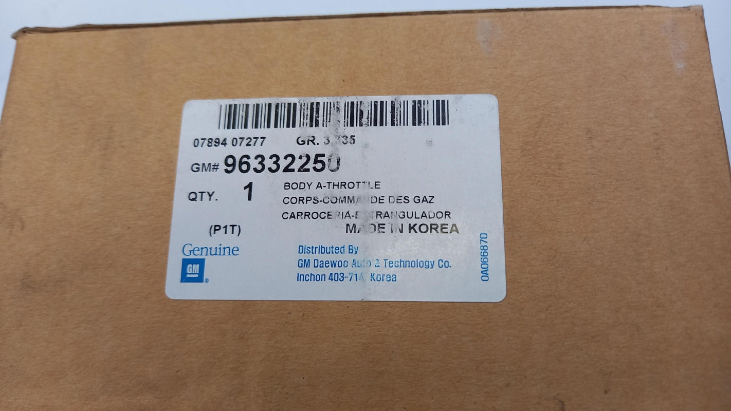 Original CHEVROLET Aveo T200 T250 Drosselklappe 96332250