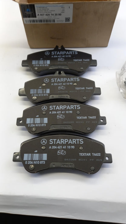 Original MERCEDES-BENZ GLK-klasse x204 -2015 Bremsbeläge A007420742090