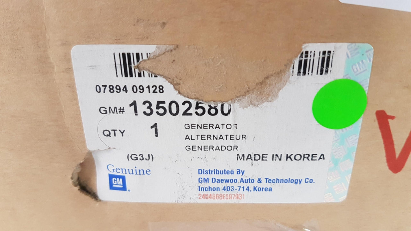 Original CHEVROLET Cruze (J300) Lichtmaschine Generator 140A  2.0 CDTi 13502580