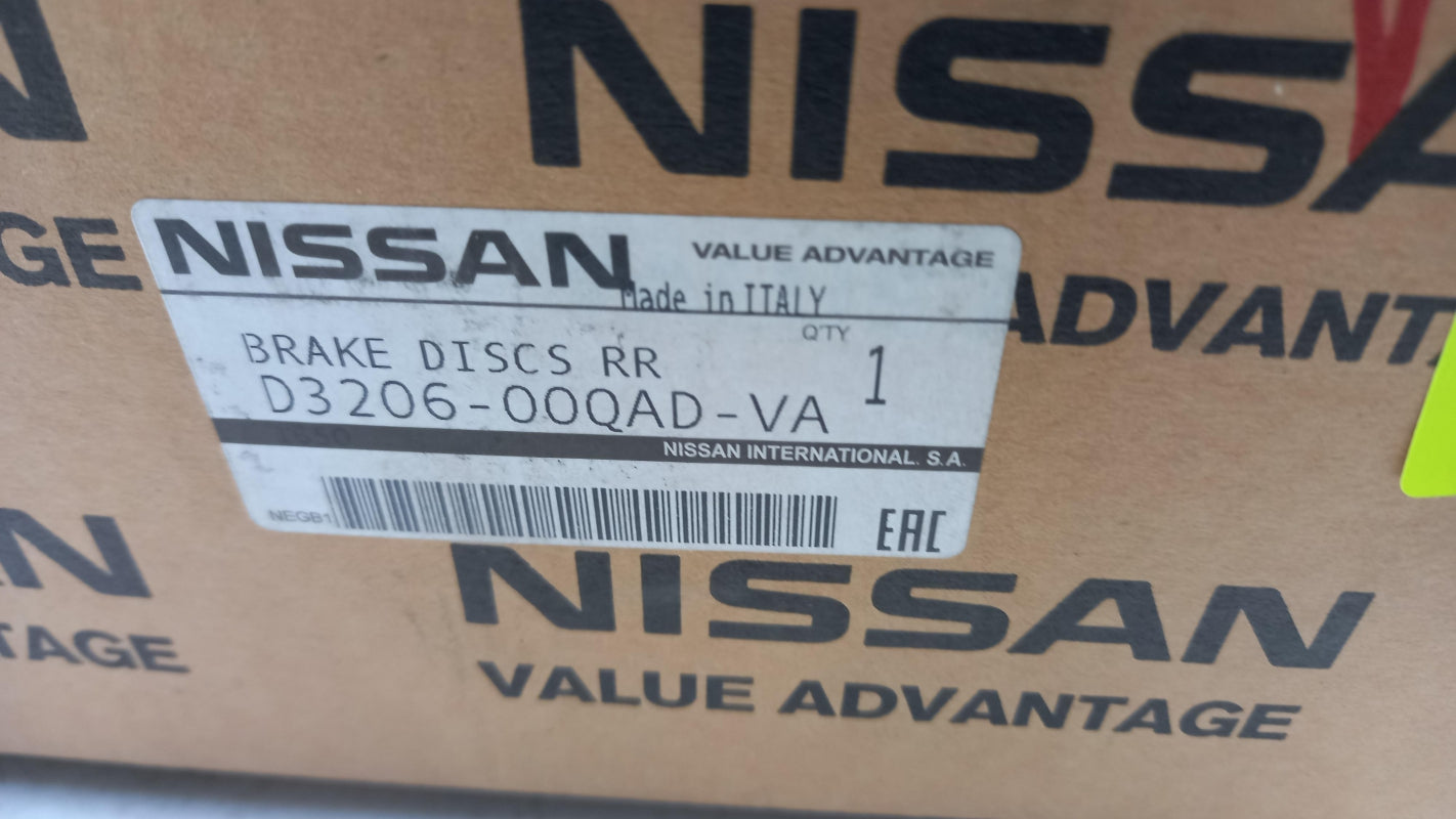 Original NISSAN Bremsscheibe (1 Stück) hinten D320600QADVA
