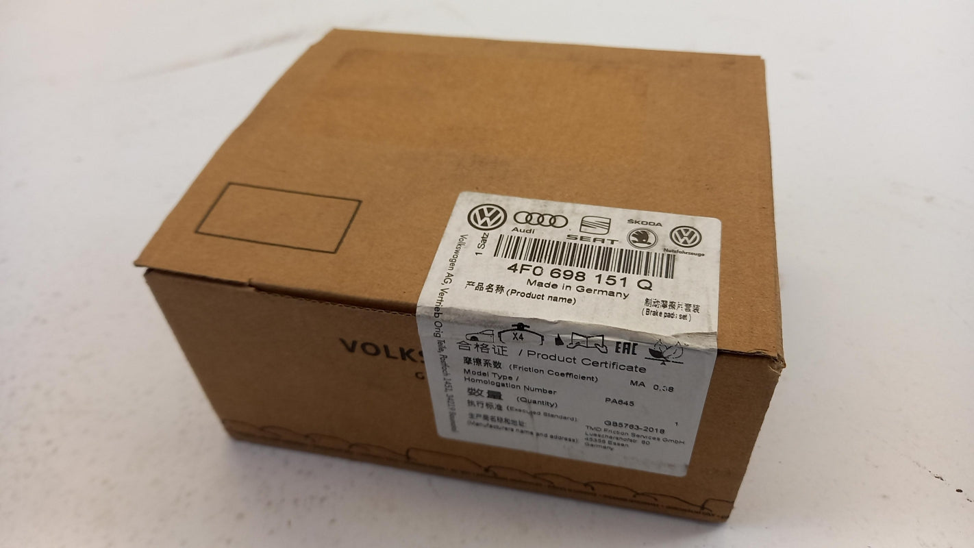 Original OE Volkswagen Bremsbeläge 4F0698151Q