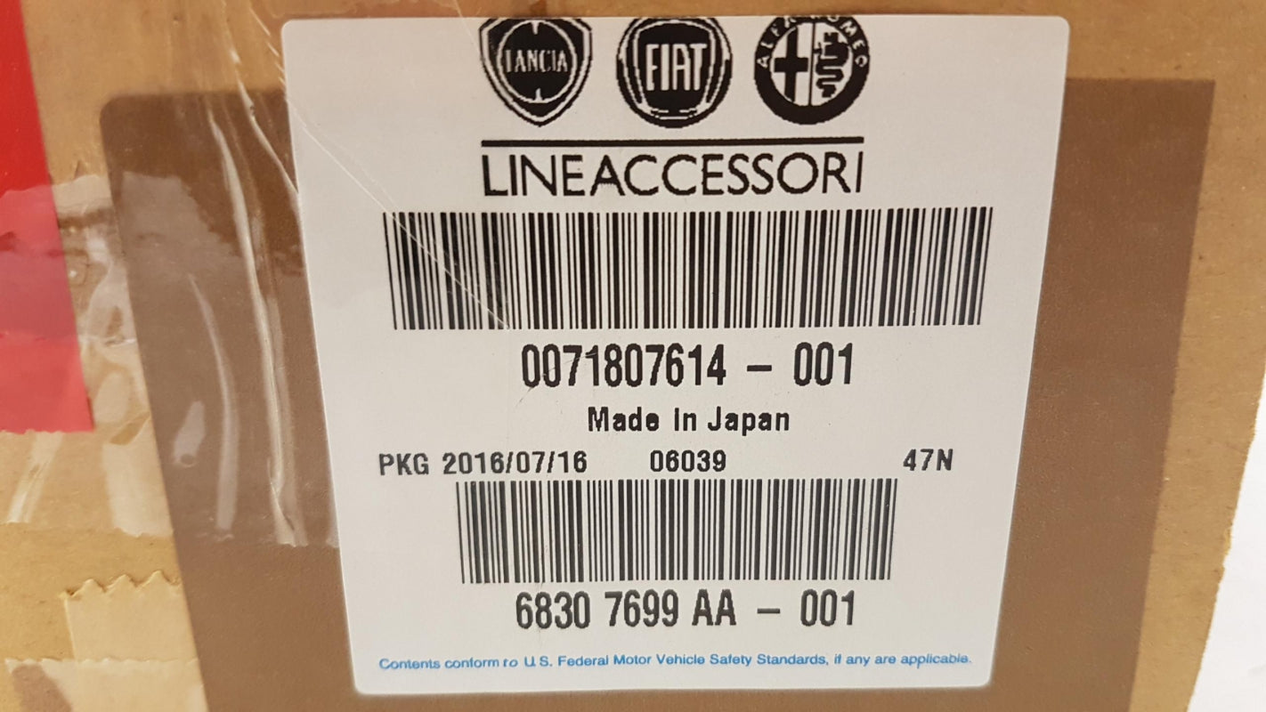 Original FIAT 124 Spider Zierblenden für Lüftungsdüse 3st. Pianoschwarz 71807614